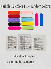 Get Glamorous With 30pcs Ladybug Press On Nails White Polka Dots False Nails Short Fake Nails Almond Shape Antinode Home DIY Nail Design,Polka Dot Nails Contain 1pc Jelly Glue And 1pc Nail File, For Nail Art Decorations For Women & Girls - Multicolor - View 4