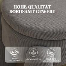 Bedroom Benches - Gray + Corduroy - View 3