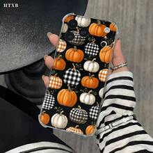 Funda transparente para teléfono con diseño de calabazas, esquinas reforzadas y protección anticaídas. Compatible con phone 17, 16, 15, 14, 13, 12, 11 Pro, X y XS. Ideal para regalar a amigos y familiares en Halloween y Acción de Gracias. - transparente - Ver 2