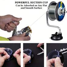 Portable Fishing Line Reel Spool - Adjustable, Stainless Steel Line Winder With Suction Cup, Lightweight And Durable Fishing Line Reel