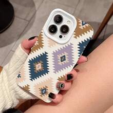 Teléfono a prueba de golpes con orificios grandes de alta calidad, modelos adecuados 17, 16, 15, 14, 13, 12, 11 Plus Pro, negro clásico/morado/gris/blanco, funda protectora suave, Halloween y Acción de Gracias. QY15, Festivo, Antigolpes - Blanco - Ver 8