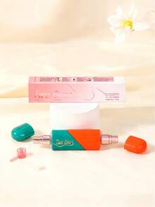 1 pieza Botella de perfume recargable con forma de corazón de macaron de 2 en 1 de 5ml+5ml de color verde y rojo, ideal para regalo de viaje