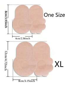 Disposable Invisible Lift Bra, Non-Slip Gathering Breast Petals, Made Of Non-Woven Fabric, Suitable For Women With Ample Or Plus Size Bust. Sexy, Anti-Embarrassment. This Product Is Non-Comfort Type, Used To Cover The Protruding Part Of The Bust To Prevent Reflection. The Lifting Effect Is Suitable For Use With A Bra. - Multicolor - View 4