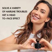 Polvo para Retocar Raíces de Cabello Hipoalergénico - Coloración para Todos Tipos de Cabello, Marrón, Talla Única - Marrón - Ver 5