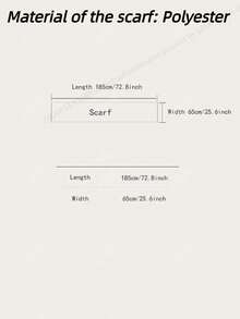 1 pieza Elegante bufanda/chal de cachemira sintética con estampado floral y de plantas en jacquard, versátil para mujeres, adecuado para otoño/invierno, para combinar diariamente y decorar vestidos