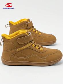 Sapatos Barefoot HOBIBEAR para Adolescentes, Meninos e Meninas, Caixa de Biqueira Larga, Sapatos Confortáveis para Caminhada, Fechamento com , Sola de Borracha, Antiderrapante, Respirável, Fácil de Calçar/Descalçar, Adequado para Todas as Estações, Sapatos Escolares