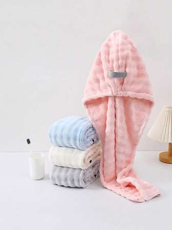 1 st superabsorberande snabbtorkande hårhandduk, design i ett stycke för vuxna med långt hår, ingen föning krävs, resetillbehör, resematerial, frisyr, frisörtjänster, hår, resor, hårprodukter, hårverktyg, hårsaker, barberare, barbertillbehör, barbersalong, frisörutrustning