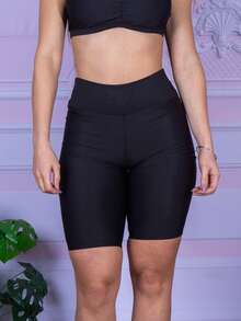 Women Sports Shorts - Black - View 2