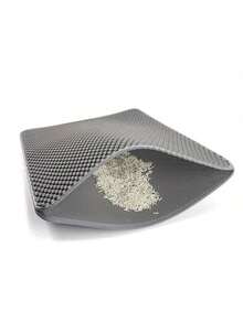 Alfombra para arena de gato de doble capa, de EVA lavable, anti-transportar arena de gato, alfombra a prueba de salpicaduras, alfombra de inodoro para gatos, alfombra para arena de gato - Ver 13