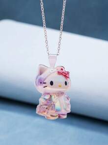 1pc Cute Cartoon Ice & Snow Sanrio Hello Kitty Pendant Necklace, Suitable For Daily Wear - Multicolor - View 8