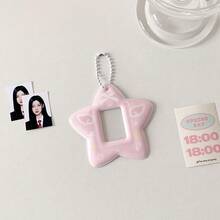 天使之翼星卡夹，卡夹（3英寸）身份证夹粉丝卡夹，可爱蝴蝶结KPOP照片卡夹，韩流照片卡夹身份证徽章身份证夹带钥匙扣韩国照片卡夹Y2K，背包单肩包装饰返校季礼物 - 彩色 - 查看 16