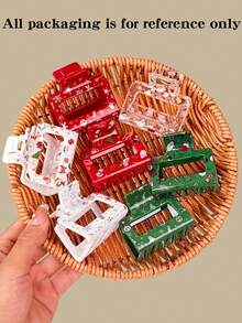 2/3/4/7 buc 2025 agrafe de păr drăguțe de Crăciun pentru fete, adorabile cu Moș Crăciun, reni, clopoței și oameni de zăpadă, potrivite pentru ținuta zilnică a fetelor, petrecerea de ziua de naștere, călătoriile, ținuta de festival sau cadoul de Crăciun pentru iubite