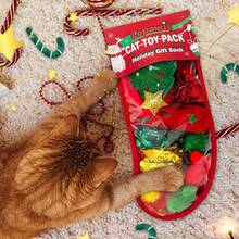 3 Pack Cat Wand Toy, Rainbow Cat Feather Toys With Bells, Teaser Wand With Soft Furry Tail, Interactive Toys For Indoor Cats & Kitten & Kitty - G-聖誕節-10件 - 查看 3