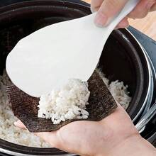 2 PCS Rice Spoon, Non - Stick Plastic Rice Paddle Scoop Kitchen Restaurant, Food - Grade PP Cooking Utensil SetWhite - 白色 - 查看 7