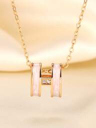 قلادة أنيقة وعصرية من اللؤلؤ الأبيض، سلسلة ترقوة رفيعة ذات طراز عصري راقي للنساء