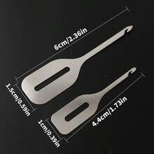 8 Stücke Edelstahl Schnell-Nadelfädler Set, Stickerei- und Nähzubehör, handgewebte Kreuzstich-Fädelhilfen, DIY Handwerkskunst, Edelstahl Nadelfädler, Schnell-Fädelhilfen, Stickerei- und Nähzubehör DIY Handwerkskunst, Kreuzstich-Nadelfädler, Nähzubehör für Zuhause