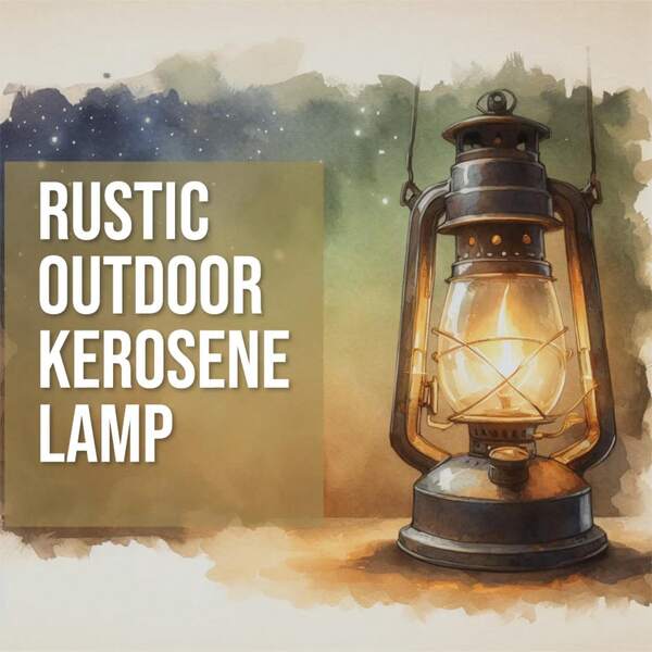Black&Silver Retro Kerosene Lantern Windproof Camping Oil Lamp Portable Outdoor Metal Light