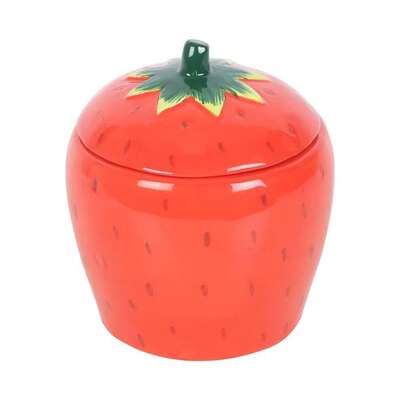Something Different Tutti Frutti Strawberry Candle Jar (Red/Green) - 100% Mixed - (SD9774)