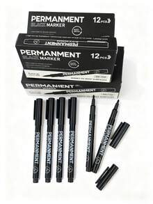 20pcs Permanent Waterproof Paint Pen Set, 1-2mm Fine Tip Quick Dry Acrylic Marker For Rock Painting, Ceramic, Glass, Wood, Metal, Fabric. No Fading, Smudge Resistant, Water-Based & Odorless. Ideal For DIY Art Crafts, Number Painting, Writing, Doodling, Marking On Various Surfaces As Home, School, Office Supplies.