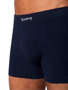 Kit Of 3 Men's Lupo Modal Boxer Briefs With Elastic Waistband And Seamless Original 661 - 海洋 - 查看 4