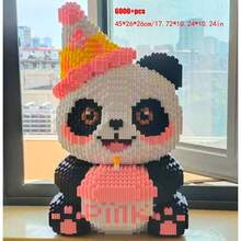 15.000 Stücke großes Bauklötze Spielzeug, Panda Puzzle Spielzeug Dekoration, Erwachsenen Hochschwierigkeits Panda Bauklötze Geschenk, 3D Puzzle Spielzeug Dekorations Geschenk