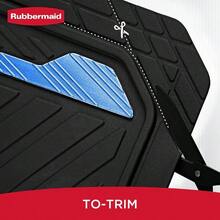 Rubbermaid Car Floor Mat Heavy Duty All-Weather Car Mats Full Set With Dual-Tone Blue Aluminum Inserts Universal Fit Anti-Slip Backing Trim-To-Fit For Most SUV Sedan Van - 藍色 - 查看 3