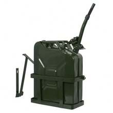 5 Gallons Jerry Can With Holder 20L Liter Steel Oil Gas Gasoline Green 702458230489 |