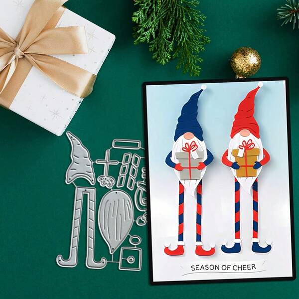 Matrices de découpe en métal nain, gabarit de gaufrage et d'embossage pour scrapbooking DIY, album et cartes de vœux, outils de découpe de papier pour artisanat, modèle de découpe pour la fabrication de cartes cadeaux