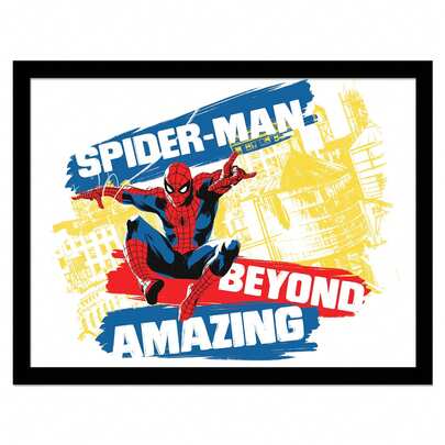 Marvel Spider-Man Beyond Amazing 2 Framed Poster (White/Blue/Red) - 100% Mixed - (PM8603)