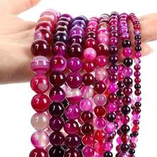 1pc 15-Inch Purple Tone Natural Stone Round Beads, Amethyst/Purple Tiger Eye/Purple Agate Etc. Calming, Protective, Attracting Good Luck Healing Stones, Suitable For DIY Jewelry Making/Bracelets/Necklaces And Craft Accessories