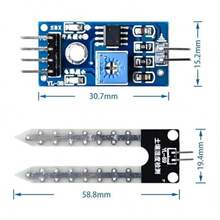 WWZMDiB 6Pcs 3.3V5V LM393 Soil Moisture Sensor Kit For Arduino DIY Automatic Watering - 如圖 - 查看 3