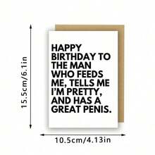 Thiệp sinh nhật thú vị dành cho nam giới, bạn trai, chồng, gia đình và bạn bè - Nhiều màu - Xem 3