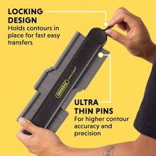 Instruments 833 10 - Inch Contour Gage - 10 pulgadas, con cerradura + calibre - Ver 4