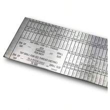 Instruments 715 Tap and Drill Reference Table - plateado - Ver 5