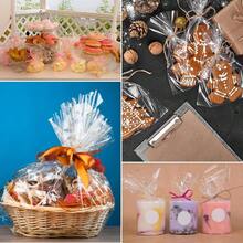 Clear Cellophane Bags With Twist Ties For Gift Presents Wine Bottles Bridal Showers Baby Showers And More Flat Design No Gusset Ribbon Included 10 Pack 16x24 Inch Ideal For Wedding Favors Party Decorations And Elegant Packaging Solutions