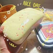 1 件 2025 新款慢回弹盒装蛋糕仿真面包挤压玩具，超柔软吸收吐司拼图玩具，固体史莱姆 - 生日礼物、圣诞礼物、完美礼物、收藏品展示、爱好收藏 - 彩色 - 查看 3