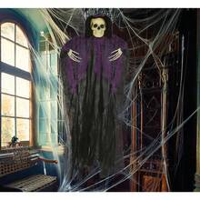 Fiestas Guirca Costume da scheletro per bambini con tunica viola e nera, decorazione di Halloween per bambini con teschio e ossa per feste a tema e feste in maschera, ideale per eventi di Halloween e fantasy - Spedizione GRATUITA ✅ Consegna entro 24/48 ore in Spagna (penisola) - Multicolore - Visualizzare 3