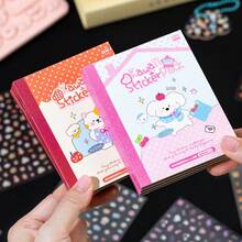 1 Mini Cutting Sticker Book, Dopamine 5.0 Nose Clip Pattern Scrapbooking & Nail Art Stickers, Mini Sticker Book