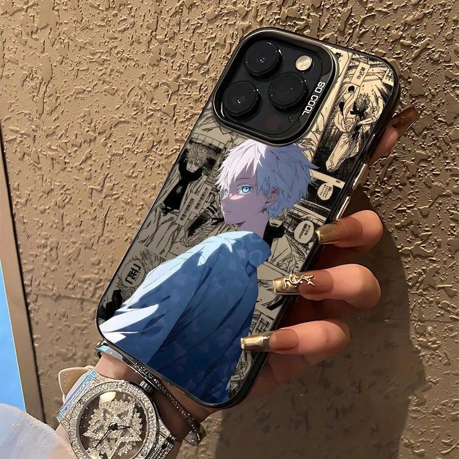 Anime Cool Blue Eyes G-Gojo Phone Case Compatible With IPhone 17, 16e, 16, 15, 14, 13, 12, 11, Mini, Pro Max, Air X, XR, XSMAX, 8, 7 Plus - Shockproof Matte Back Cover - 混色 - 查看 1