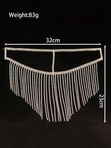 Maschera con strass d'argento e nappe, accessorio per il viso per Ognissanti e Natale