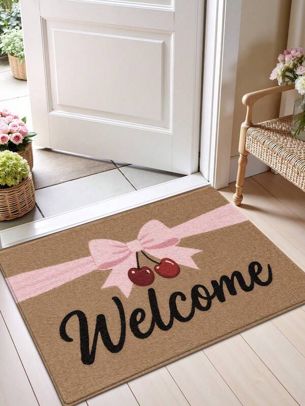 1 Piece Of Autumn Harvest Doormat, Comfortable And Casual Cartoon Style, Machine Washable, Suitable For Kitchen, Bathroom, Restaurant, Corridor, Party, Thanksgiving, Seasonal, Autumn Terrace, Autumn Home Decoration, Room Decoration, Holiday Decoration, Entrance Doormat, Corridor Carpet, Autumn And Winter Christmas Decor Kitchen Rug