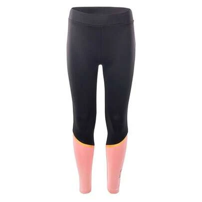 IQ Childrens/Kids  II Active Leggings (Black Beauty/Rose Tan) - 92% Polyester/8% Elastane - (IG1066)