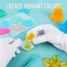 Epoxy Resin Mixing Tools Kit 36Pcs, Reusable Soft Silicone Resin Tools Supplies, Includes A3 Silicone Mats, Measuring Cups, Plastic Pipettes, Stir Sticks, Brushes, Resin Casting Jewelry Making - azul - Ver 9