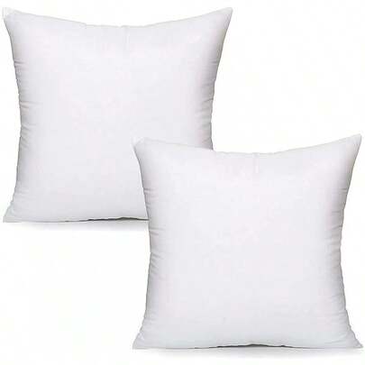 Pack Of 4 (45 X 45 Cm) Hollowfibre 18" Inch Square Cushion Pads Insert Inner Fillers Anti-Allergy