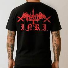 Official Black Metal Band Sarcofago Official Brutal Wear Original Album T-Shirt No Rock - 黑色 - 查看 3