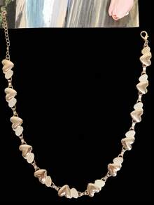 1pc Fashionable Versatile Heart-Shaped Detachable Hat Chain, Hat Accessory, Gift For Holidays, Birthdays, Daily Wear