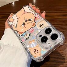 Funda de teléfono Kpop S-Stray K-Kids Skzoos de dibujos animados, linda funda de canguro para iPhone 16, 15, 14, 13, 12, 11 Pro Max, X, XR, XS Max, 8, 7 Plus - Funda trasera suave transparente a prueba de golpes - Mezcla de colores - Ver 5