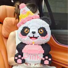 15.000 Stücke großes Bauklötze Spielzeug, Panda Puzzle Spielzeug Dekoration, Erwachsenen Hochschwierigkeits Panda Bauklötze Geschenk, 3D Puzzle Spielzeug Dekorations Geschenk