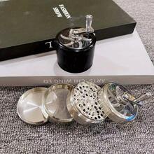 2.5inch 63mm Metal Handle Herb Grinder Metal Mill 4-Layers Crusher Manual Mortar Zinc Alloy Pestle Tobacco Grass Grinder Cigarette Cigar Tools Smoking Accessories Gift - 2.5inch/63mm - View 6