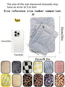 Plush Pet Bed Mat 8.2"*12", Soft, Thick, Warm, And Breathable Pad For Guinea Pigs, Hamsters, Hedgehogs, Squirrels, And Rabbits, Comfortable Nest Blanket For Small Animals,Machine-Washable Cage Mat, Perfect For Travel And Portable Use.